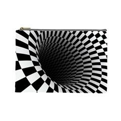 3d Optical Illusion, Dark Hole, Funny Effect Cosmetic Bag (large)