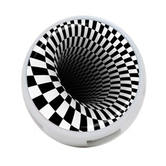 3d Optical Illusion, Dark Hole, Funny Effect 4-port Usb Hub (two Sides) by Casemiro
