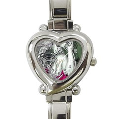 Broadcaster Heart Italian Charm Watch by MRNStudios