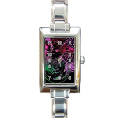 Doppler Ultrasound Rectangle Italian Charm Watch by MRNStudios