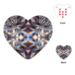 Diamonds And Flowers Playing Cards Single Design (heart) by MRNStudios