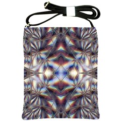 Diamonds And Flowers Shoulder Sling Bag by MRNStudios