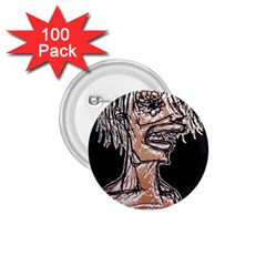 Sketchy Style Drawing Zombie Woman 1 75  Buttons (100 Pack)  by dflcprintsclothing