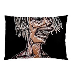 Sketchy Style Drawing Zombie Woman Pillow Case by dflcprintsclothing