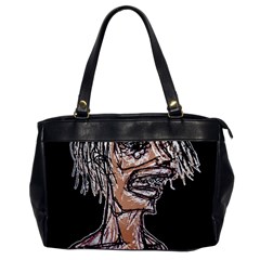 Sketchy Style Drawing Zombie Woman Oversize Office Handbag