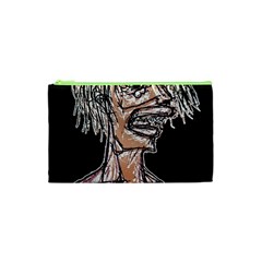 Sketchy Style Drawing Zombie Woman Cosmetic Bag (xs) by dflcprintsclothing