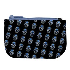 Skulls, Demonic Skull Pattern, Frida Kahlo Stylised Large Coin Purse by Casemiro