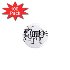 Fantasy Weird Insect Drawing 1  Mini Magnets (100 Pack)  by dflcprintsclothing