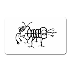 Fantasy Weird Insect Drawing Magnet (rectangular) by dflcprintsclothing