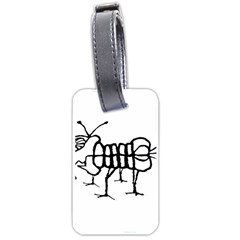Fantasy Weird Insect Drawing Luggage Tag (one Side)