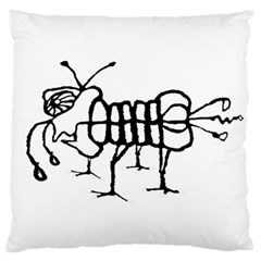 Fantasy Weird Insect Drawing Standard Flano Cushion Case (one Side) by dflcprintsclothing