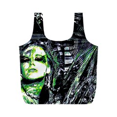 Dubstep Alien Full Print Recycle Bag (m) by MRNStudios