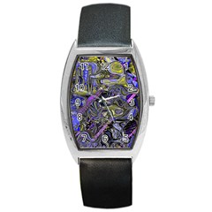 Deconstructed Green Barrel Style Metal Watch by MRNStudios