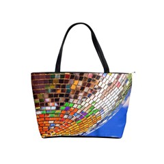 Disco Ball Photo Close Up Large Shoulder Bag by lujastyles