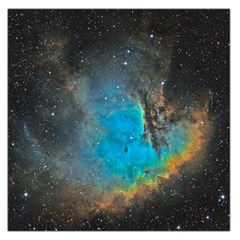Pacman Nebula (ngc281) Large Satin Scarf (square)
