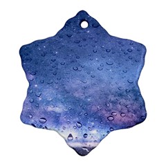 Gouttes D eau Galaxy Ornament (snowflake) by kcreatif