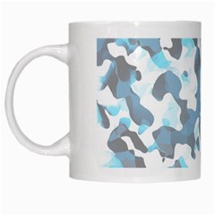 Camouflageblancbleu White Mugs by kcreatif