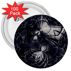 Charcoal Faker 3  Buttons (100 Pack)  by MRNStudios