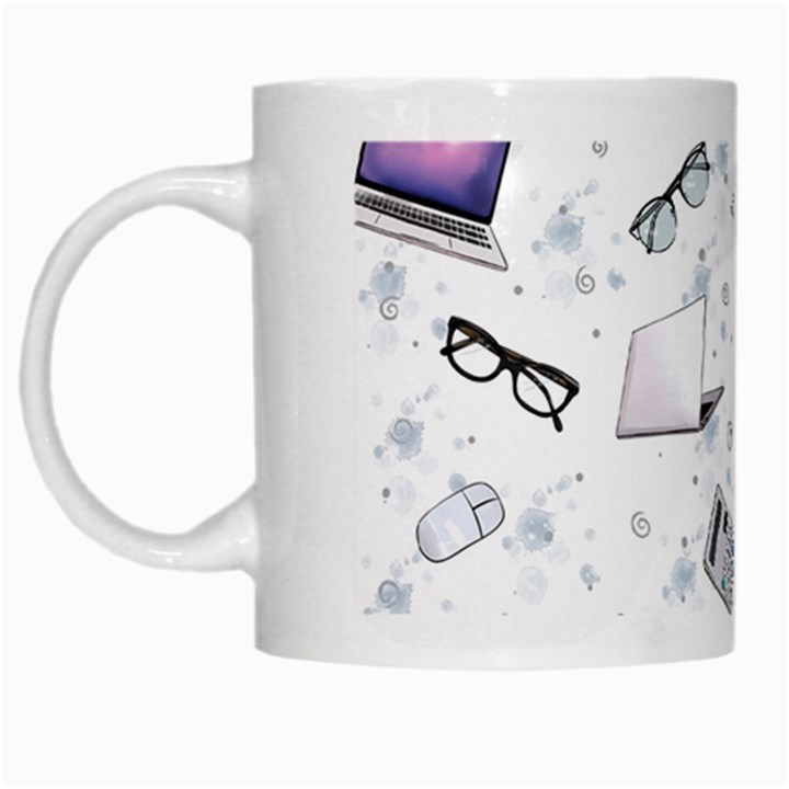 Computer Work White Mugs