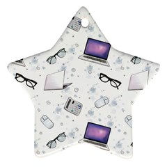 Computer Work Star Ornament (two Sides) by SychEva