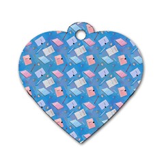 Notepads Pens And Pencils Dog Tag Heart (one Side) by SychEva