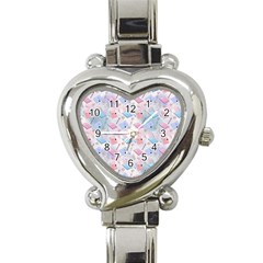 Notepads Pens And Pencils Heart Italian Charm Watch by SychEva