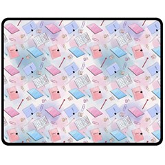 Notepads Pens And Pencils Fleece Blanket (medium) 