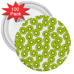 Kiwi Pattern 3  Buttons (100 Pack)  by Valentinaart