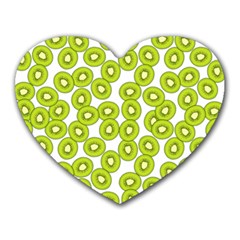 Kiwi Pattern Heart Mousepads by Valentinaart