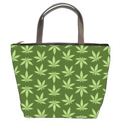 Weed Pattern Bucket Bag by Valentinaart