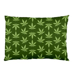 Weed Pattern Pillow Case (two Sides) by Valentinaart