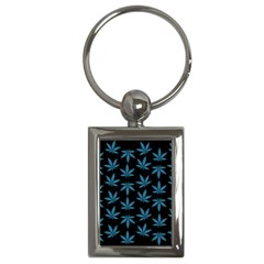 Weed Pattern Key Chain (rectangle)