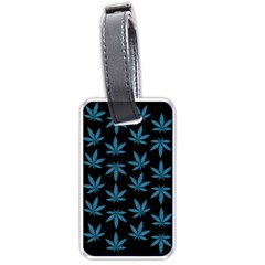 Weed Pattern Luggage Tag (one Side) by Valentinaart