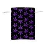 Weed Pattern Lightweight Drawstring Pouch (M) Back