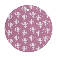 Cupid Pattern Round Ornament (two Sides) by Valentinaart