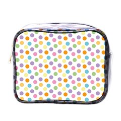 Dot Pattern Mini Toiletries Bag (one Side) by Valentinaart