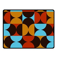 Geometric Pattern Fleece Blanket (small) by Valentinaart