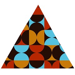 Geometric Pattern Wooden Puzzle Triangle by Valentinaart