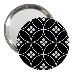 Black And White Pattern 3  Handbag Mirrors by Valentinaart