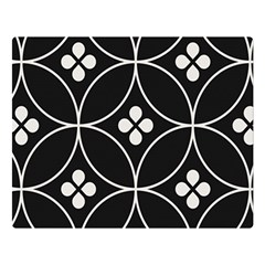 Black And White Pattern Double Sided Flano Blanket (large)  by Valentinaart