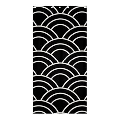 Black And White Pattern Shower Curtain 36  X 72  (stall)  by Valentinaart
