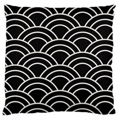 Black And White Pattern Large Flano Cushion Case (two Sides) by Valentinaart