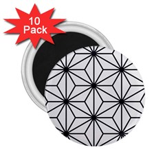 Black And White Pattern 2 25  Magnets (10 Pack)  by Valentinaart