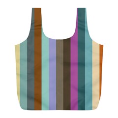 Simple Line Pattern Full Print Recycle Bag (l) by Valentinaart