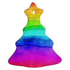 Watercolor Rainbow Ornament (christmas Tree)  by Valentinaart