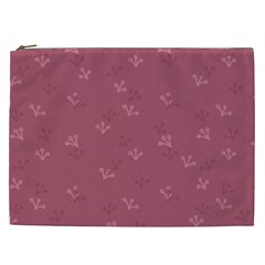 Floral Pattern Cosmetic Bag (xxl) by Valentinaart