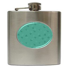 Floral Pattern Hip Flask (6 Oz) by Valentinaart