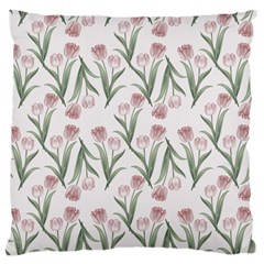 Floral Pattern Large Cushion Case (two Sides) by Valentinaart