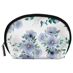 Floral Pattern Accessory Pouch (large) by Valentinaart