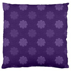 Floral Pattern Large Cushion Case (two Sides) by Valentinaart